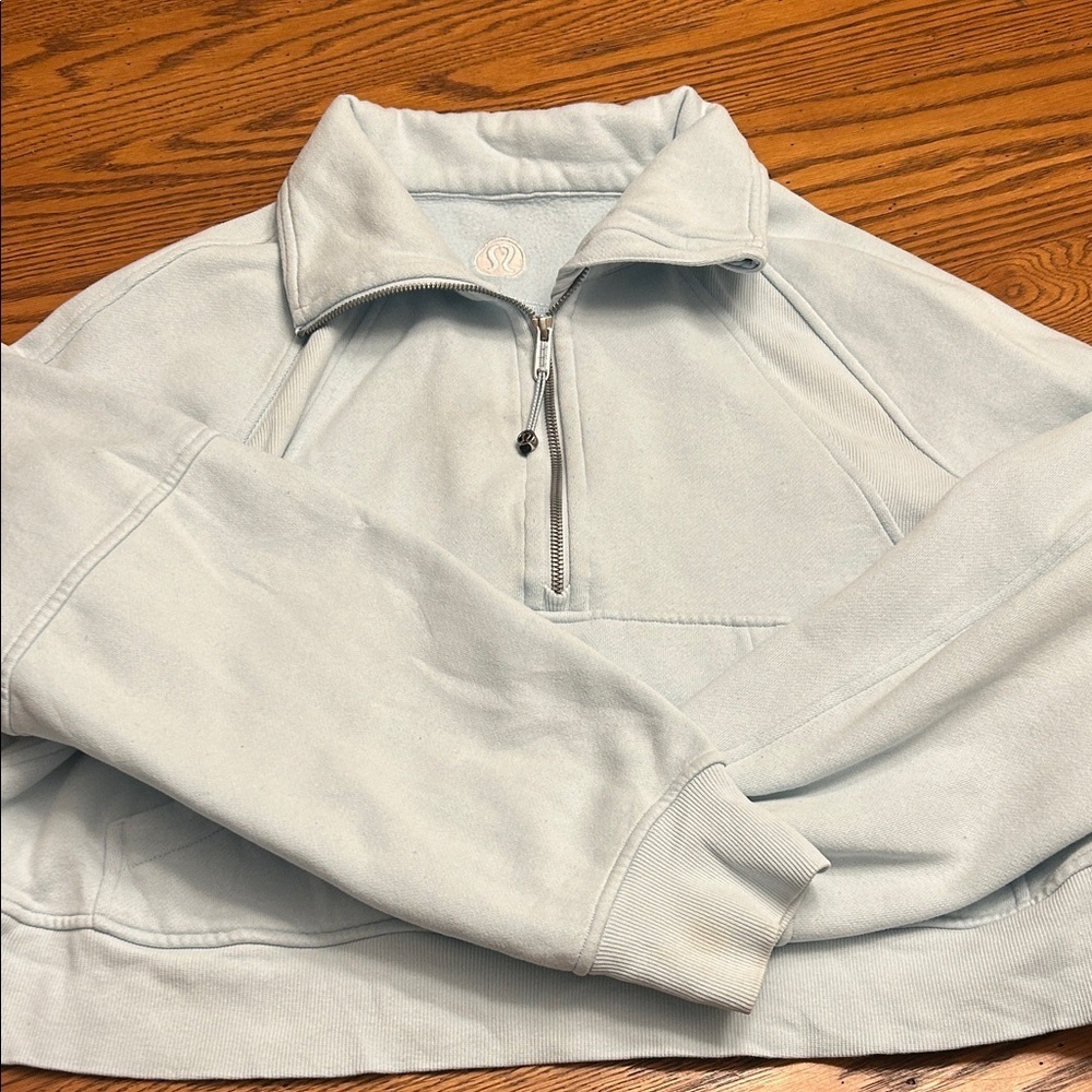 Lululemon Light Blue Half-Zip